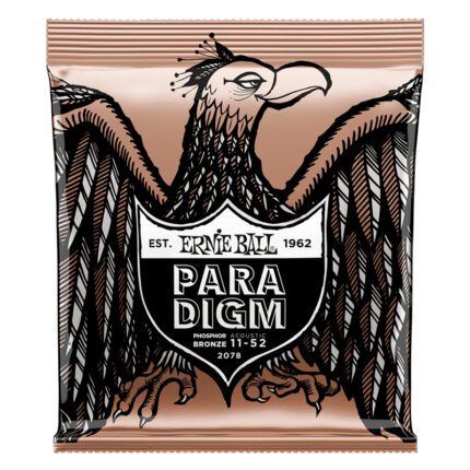 ERNIEBALL Paradigm Light Phosphor Bronze Acoustic Guitar Strings 11-52 Gauge (2078)