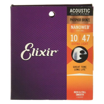 Elixir Nanoweb Extra Light Bronze 10-47 Set (16002)