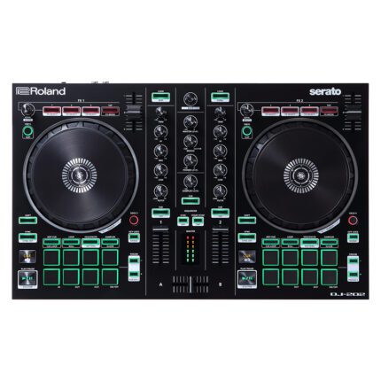 ROLAND DJ202 Dj Controller Serato Intro With Four Decks