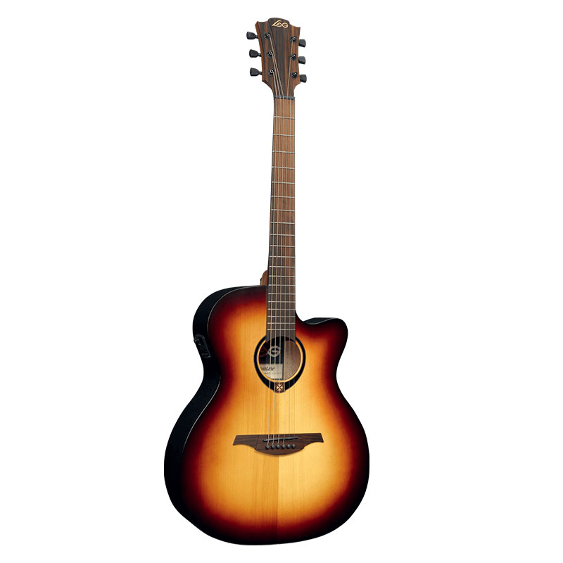 Lag Guitars T70ACE-BRB Auditorium Cutaway Electro-Acoustic Guitar Lag Guitars T70ACE-BRB Auditorium Cutaway Electro-Acoustic Guitar