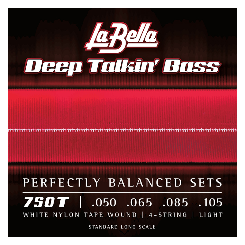 LA BELLA 750T White Nylon Tape Wound, Light 50-105 LA BELLA 750T White Nylon Tape Wound, Light 50-105