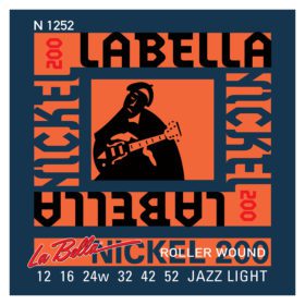 LA BELLA N1252 Nickel 200 Roller Wound - Jazz Light 12-52 Electric Guitar Strings