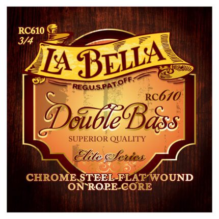 La Bella RC610 Elite Chrome Rope Core Double Bass Set