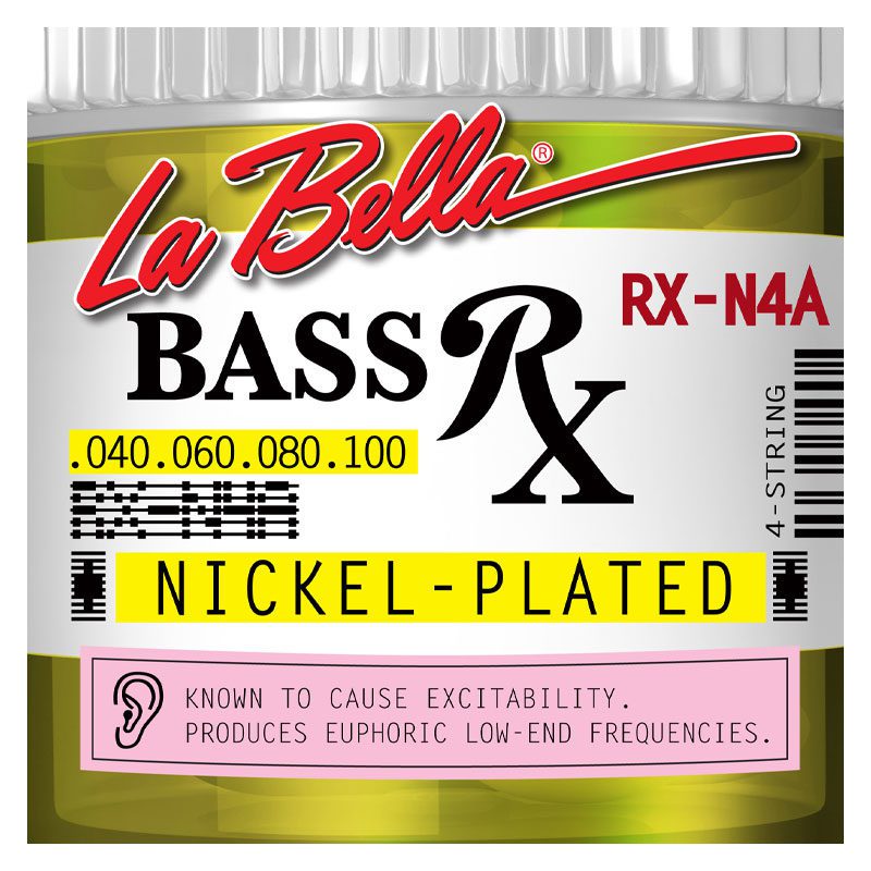 La Bella RX-N4A Rx Nickel, Bass Strings 40-60-80-100