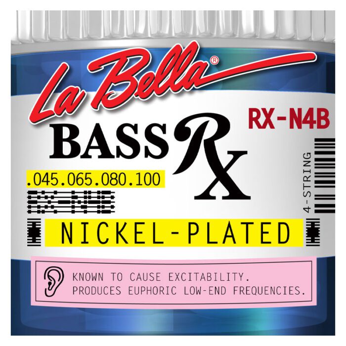 La Bella RX-N4B Rx Nickel, Bass Strings 45-65-80-100