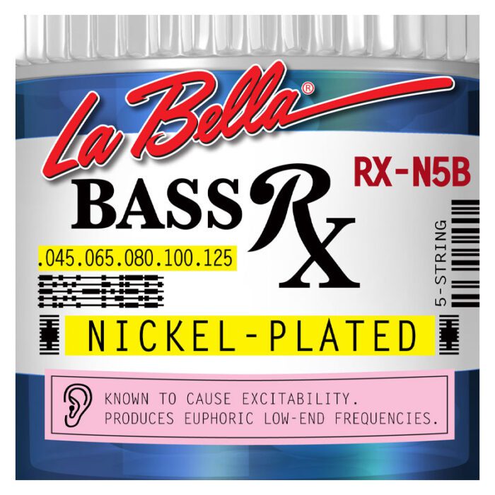 La Bella RX-N5B Rx Nickel, Bass Strings 45-65-80-100-125