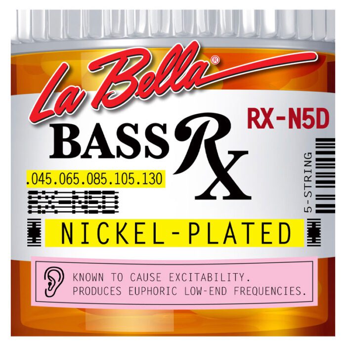 La Bella RX-N5D Rx Nickel, Bass Strings 45-65-85-105-130