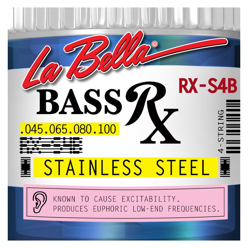 La Bella RX-S4B Rx Stainless , Bass Strings 45-65-80-100