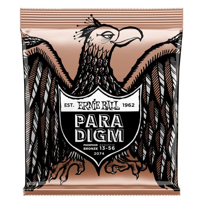 ERNIEBALL Paradigm Medium Phosphor Bronze Acoustic Guitar Strings 13-56 Gauge (2074)