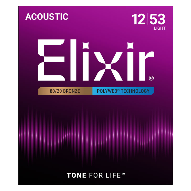 Elixir Polyweb Set 12-53 Acoustic Strings (11050)