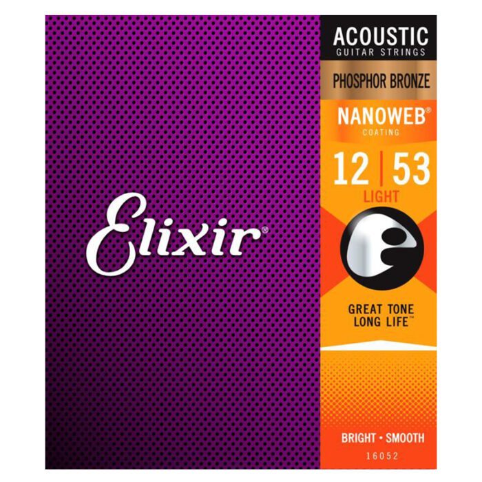 ELIXIR Nanoweb Light Phosphor Bronze 12-53 Set (16052)