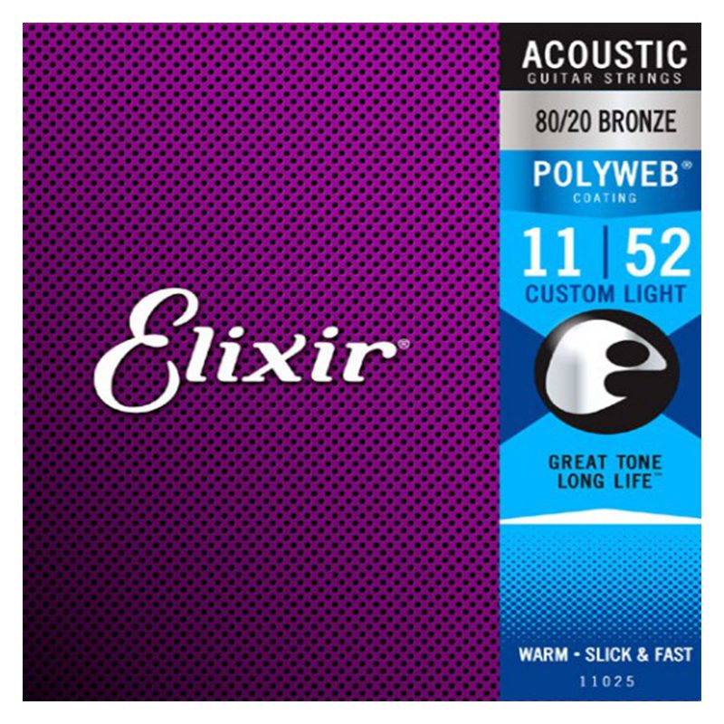 Elixir Polyweb Set 11-52 Acoustic Strings 11025