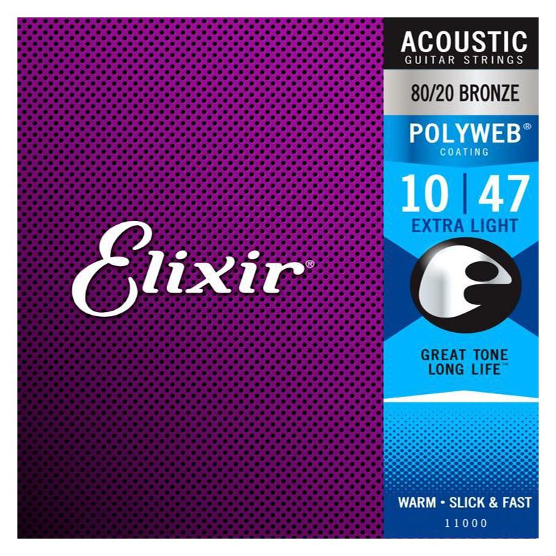 Elixir Polyweb Set 10-47 Acoustic Strings 110000