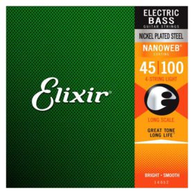 ELIXIR Nanoweb Light Bass Guitar 045-100 Set Light 14052 ELIXIR Nanoweb Light Bass Guitar 045-100 Set Light 14052