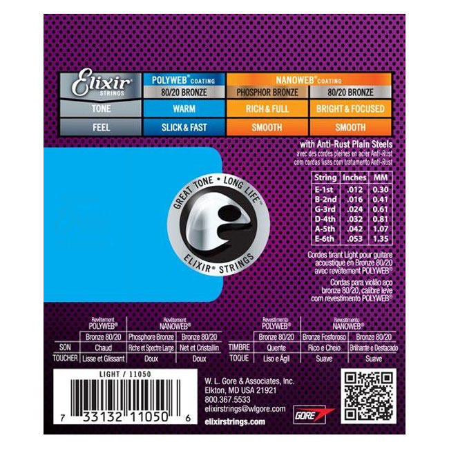 Elixir Polyweb 0.56 Acoustic Single String