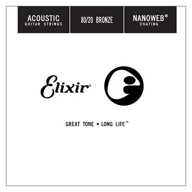 Elixir Nanoweb 0.32 Acoustic Single String