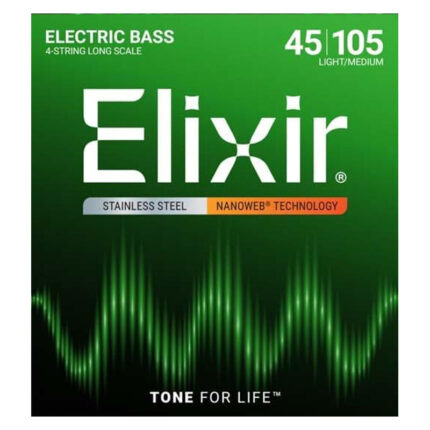 Elixir BASS 4 SET Stainless Steel Strings 045-105mm (14677)