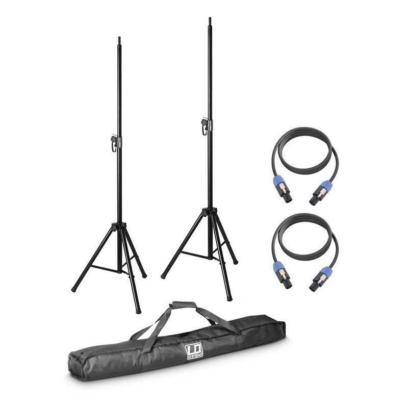 LD SYSTEM Dave 8 Set 2 Speaker Stands/Cables