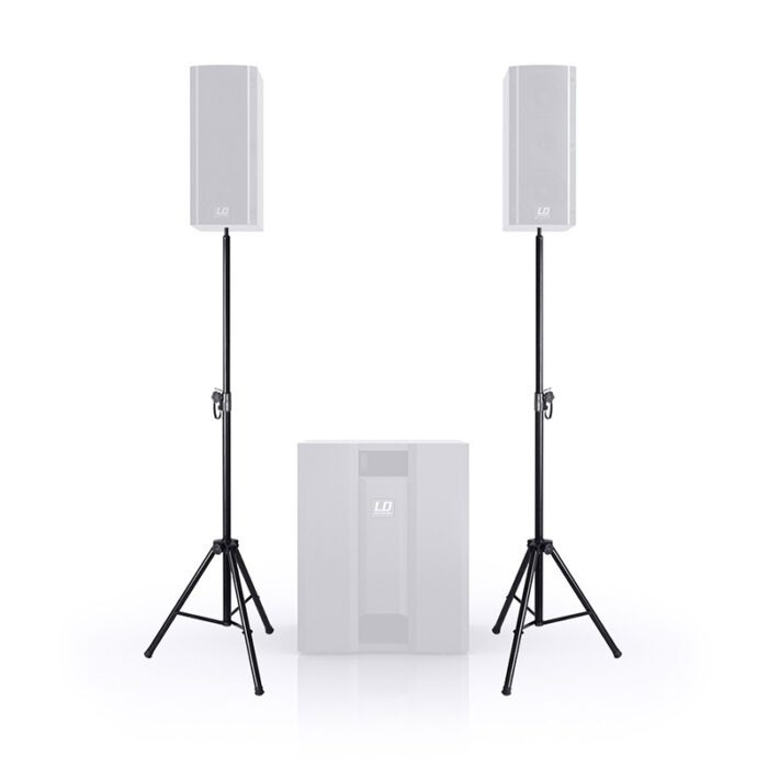 LD SYSTEM Dave 8 Set 2 Speaker Stands/Cables