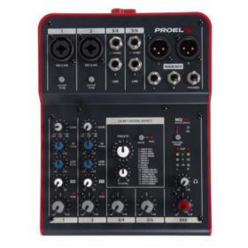 PROEL MQ6FX Compact 6-Channel Mixer With FX