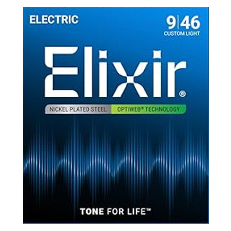 ELIXIR Optiweb Electric Guitar Strings 09-46 Custom Light (19027)