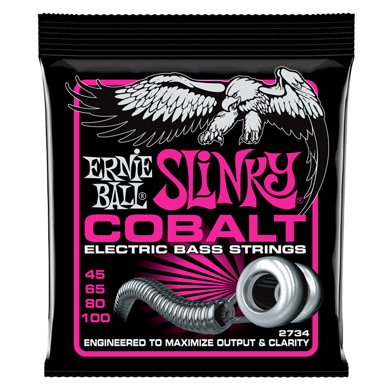 ERNIEBALL Super Slinky Cobalt Electric Bass Strings 045-100 Gauge ERNIEBALL Super Slinky Cobalt Electric Bass Strings 045-100 Gauge