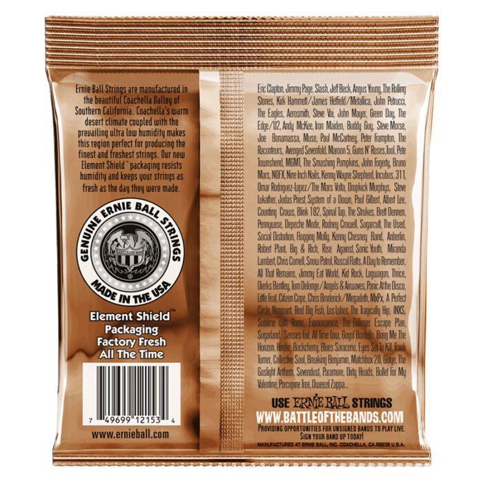 ERNIEBALL Earthwood 12-String Light Phosphor Bronze  9-46  Bronze Ac. Guitar Strings