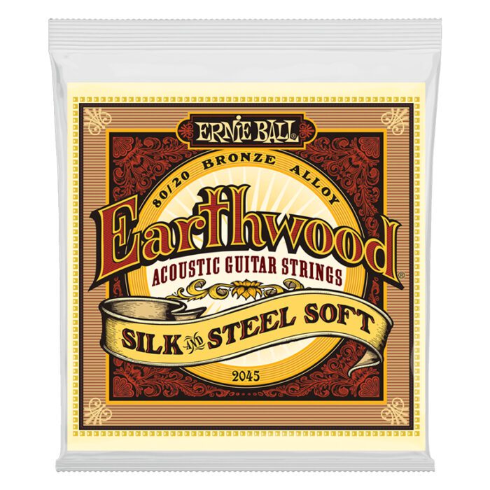 ERNIEBALL Earthwood Silk & Steel Soft 80/20 Bronze Acoustic Guitar Strings 11-52 Gauge