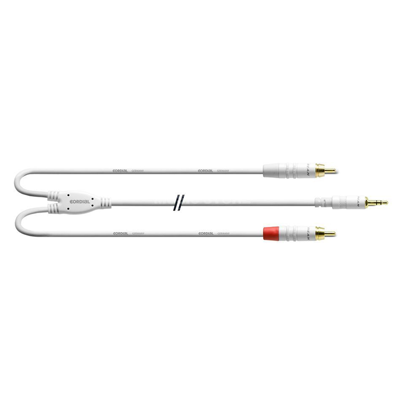 CORDIAL CFY 6 WCC Snow Y-Cable RCA 6m CORDIAL CFY 6 WCC Snow Y-Cable RCA 6m