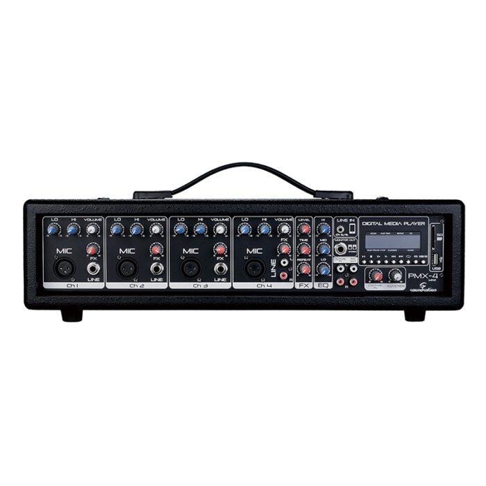 SOUNDSATION PMX-4MKII 6-Ch Powered Mixer & Effects MP3 Player