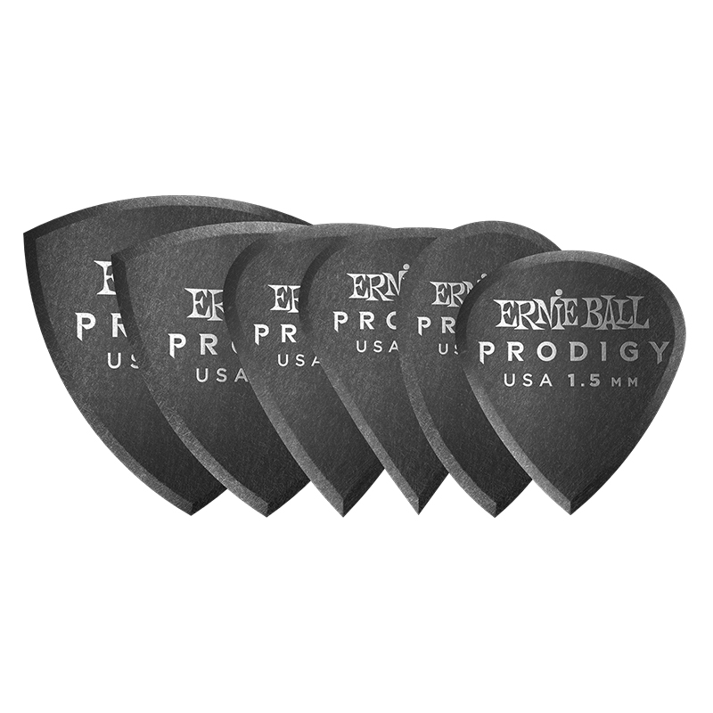 Ernie Ball 1.5mm Black Multipack Prodigy Picks 6-Pack (P09342) Ernie Ball 1.5mm Black Multipack Prodigy Picks 6-Pack (P09342)