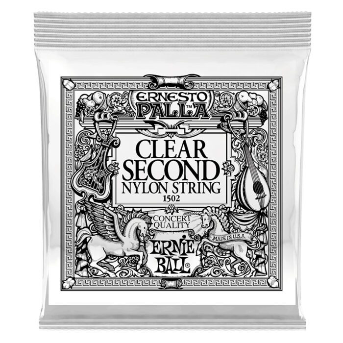 ERNIEBALL Clear 2nd Nylon Single Classical Guitar String 032 Gauge