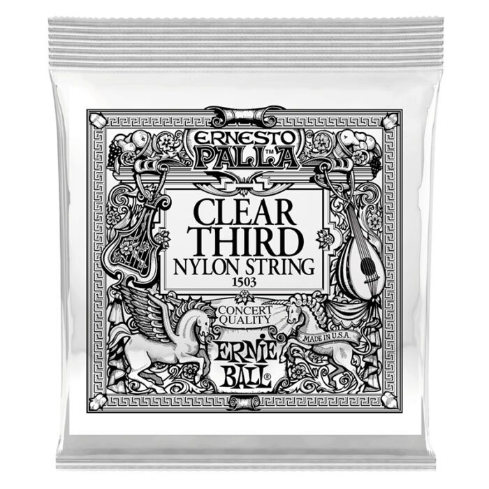 ERNIEBALL Clear 3rd Nylon Single Classical Guitar String 040 Gauge