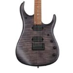Ernie Ball Music Man John Petrucci JP15 Electric Guitar, Maple FB, Translucent Black Flame