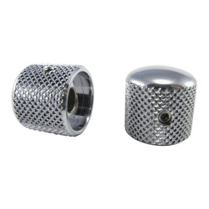 ERNIEBALL Tele-style Knobs Chrome Plated Brass Set of 2 (P06354)