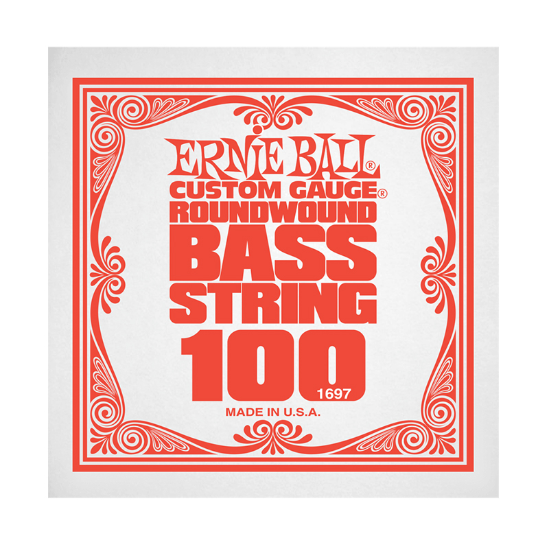 ERNIEBALL .100 Nickel Wound Electric Bass String Single (P01697) ERNIEBALL .100 Nickel Wound Electric Bass String Single (P01697)