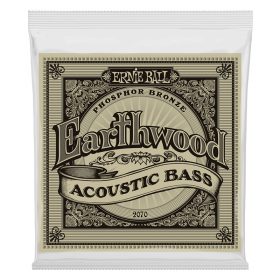 ERNIEBALL Earthwood Phosphor Bronze Acoustic Bass Strings - 45-95 Gauge (P02070)
