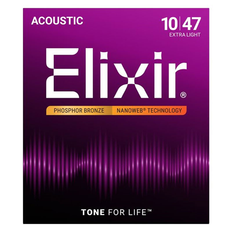 Elixir Nanoweb Extra Light Bronze 10-47 Set (16002)