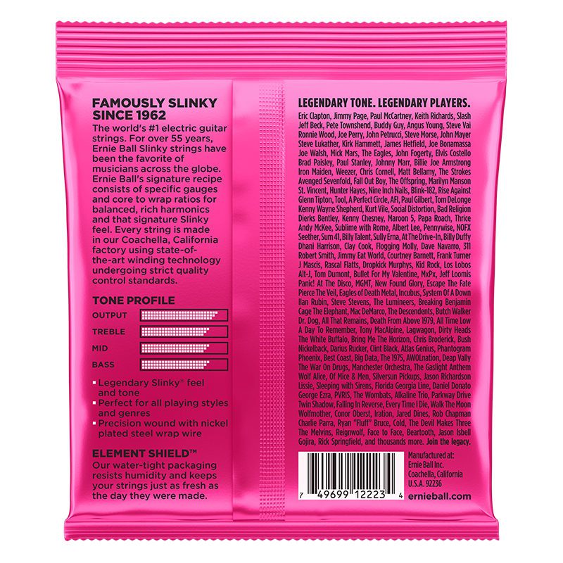 Ernie Ball Super Slinky Nickel Wound Electric Guitar Strings 9-42 Set (P02223)