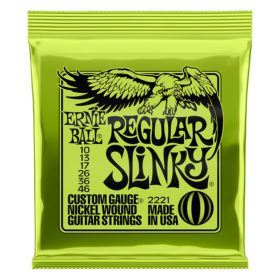 Ernie Ball Regular Slinky Nickel Wound Electric Guitar Strings 10-46 Set (P02221)
