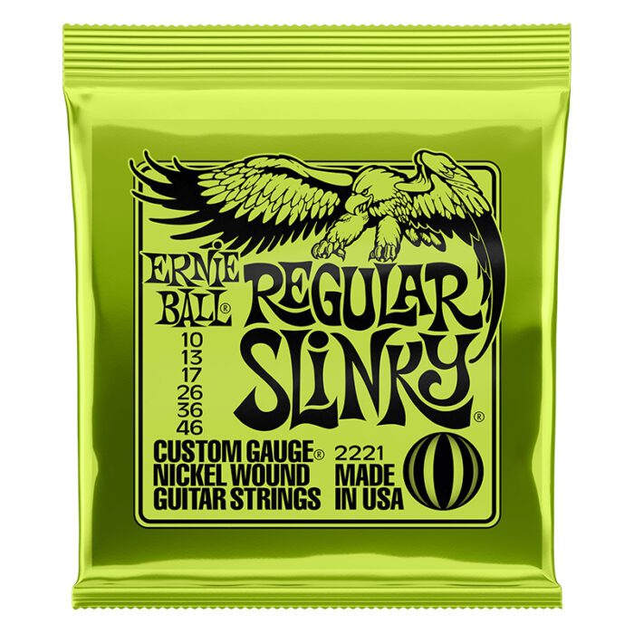 Ernie Ball Regular Slinky Nickel Wound Electric Guitar Strings 10-46 Set (P02221)