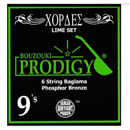PRODIGY Lime Set 0.09's Bronze For 6 String Baglama