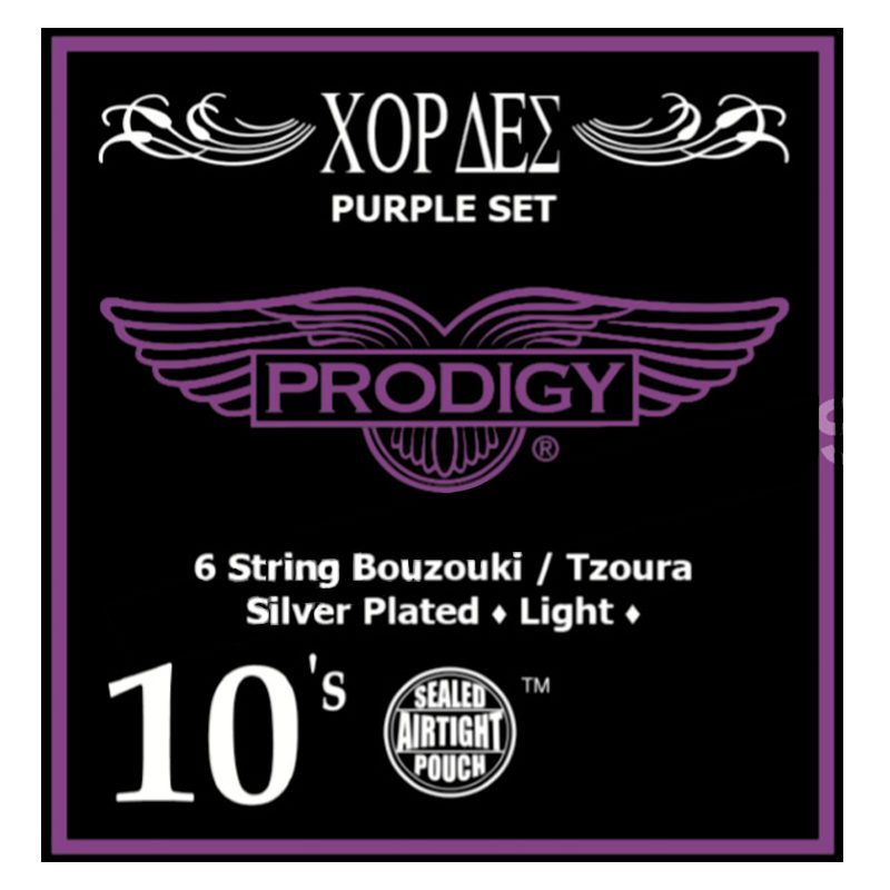 PRODIGY Purple Set 0.10's For 6 String Bouzouki / Tzoura