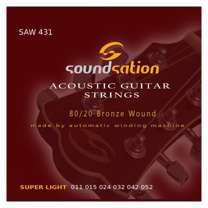 SOUNDSATION SAW431 Acoustic Guitar String Set - Super Light