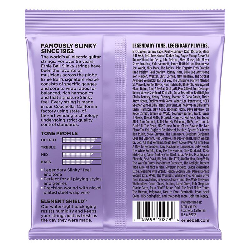 ERNIEBALL Ultra Slinky Nickel Wound Electric Guitar Strings 10 - 48 Gauge