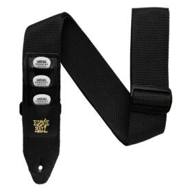ERNIEBALL Black Pickholder Strap ERNIEBALL Black Pickholder Strap