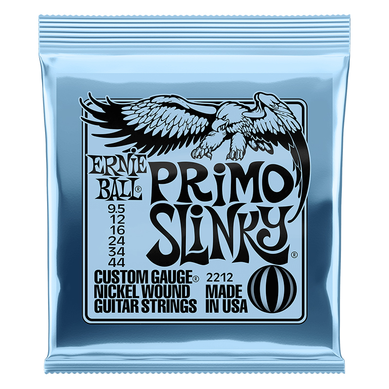 ERNIEBALL Primo Slinky Nickel Wound Electric Guitar Strings 9.5 - 44 Gauge ERNIEBALL Primo Slinky Nickel Wound Electric Guitar Strings 9.5 - 44 Gauge