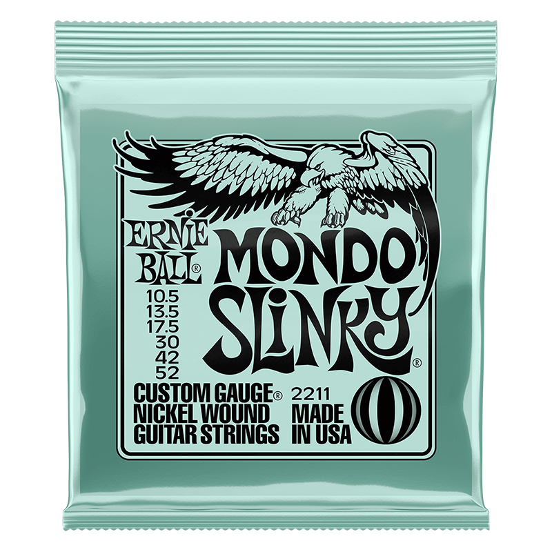 ERNIEBALL Mondo Slinky Nickel Wound Electric Guitar Strings 10.5 - 52 Gauge ERNIEBALL Mondo Slinky Nickel Wound Electric Guitar Strings 10.5 - 52 Gauge