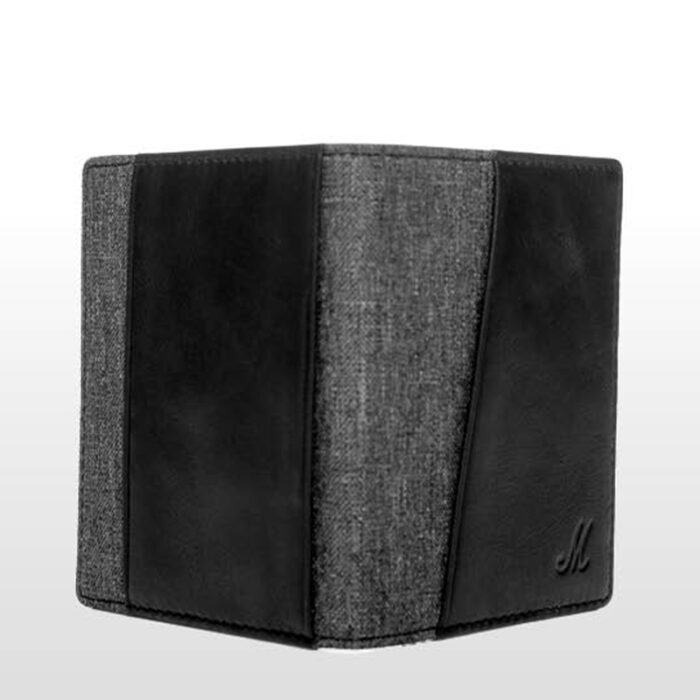 Marshall Denim & Leather Wallet, Black/Grey