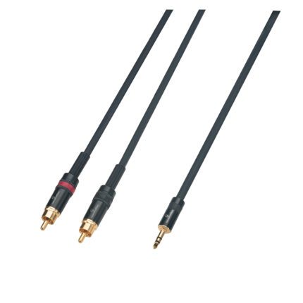 SOUNDSATION WM-MJ2RCA15 Wiremaster adapter cable Mini jack stereo 3.5 - 2 x RCA / 1.5 mt